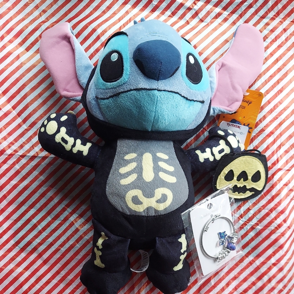 Disney Stitch Skeleton Plush - Braclet